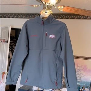 Columbia Arkansas Razorback jacket gray M
